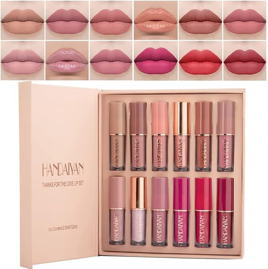 Nude Matte Lipstick Set of 12