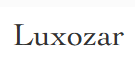 Official Website Luxozar.com Logo